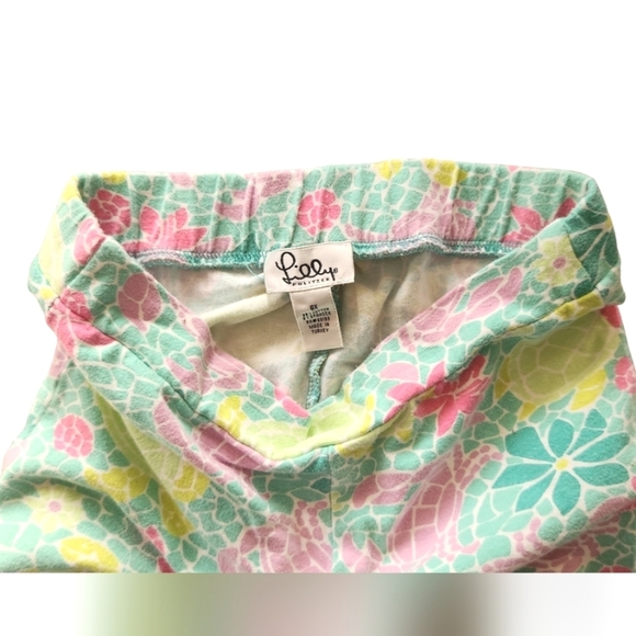 Vintage Lilly Pulitzer Floral Turtle Girls Pants 6x - Picture 3 of 5